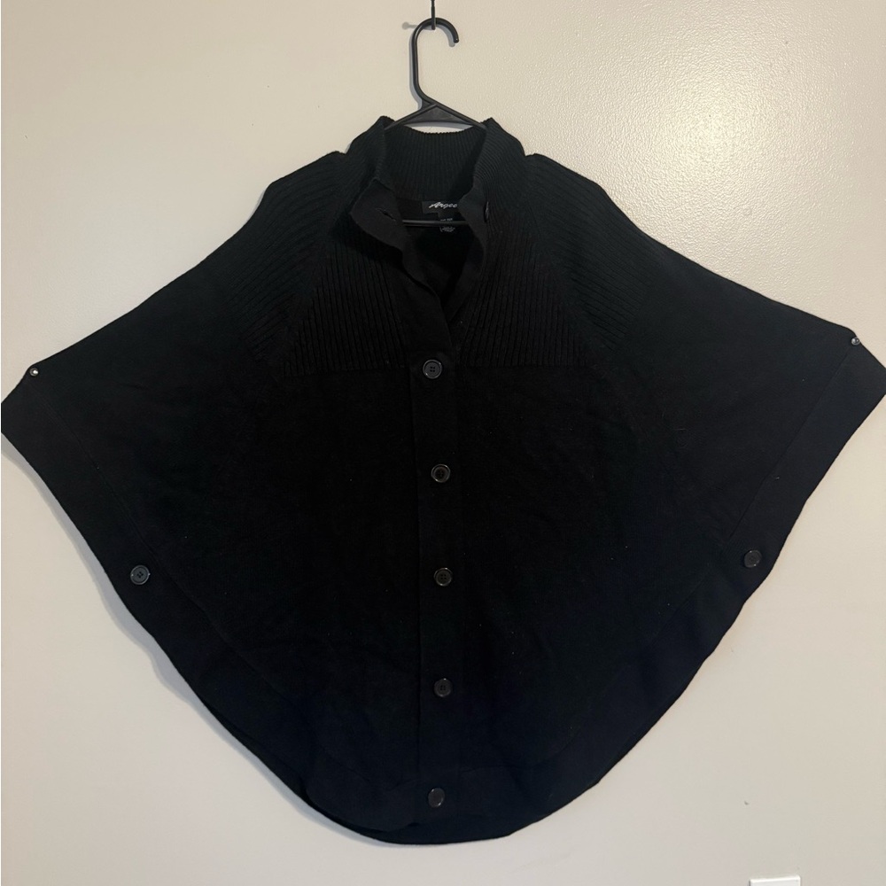 Elegant Black Cape for Women